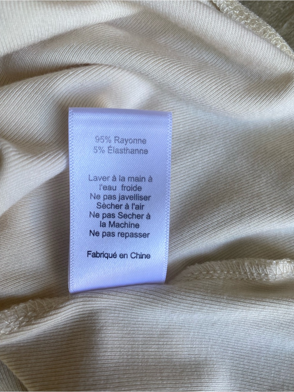 ASTR The Label Cream Long Sleeve Bodysuit Medium Off Shoulder Top - Picture 7 of 7